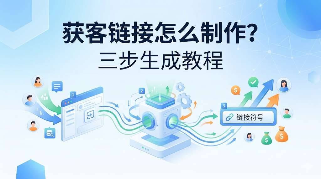 获客链接怎么制作?三步生成教程