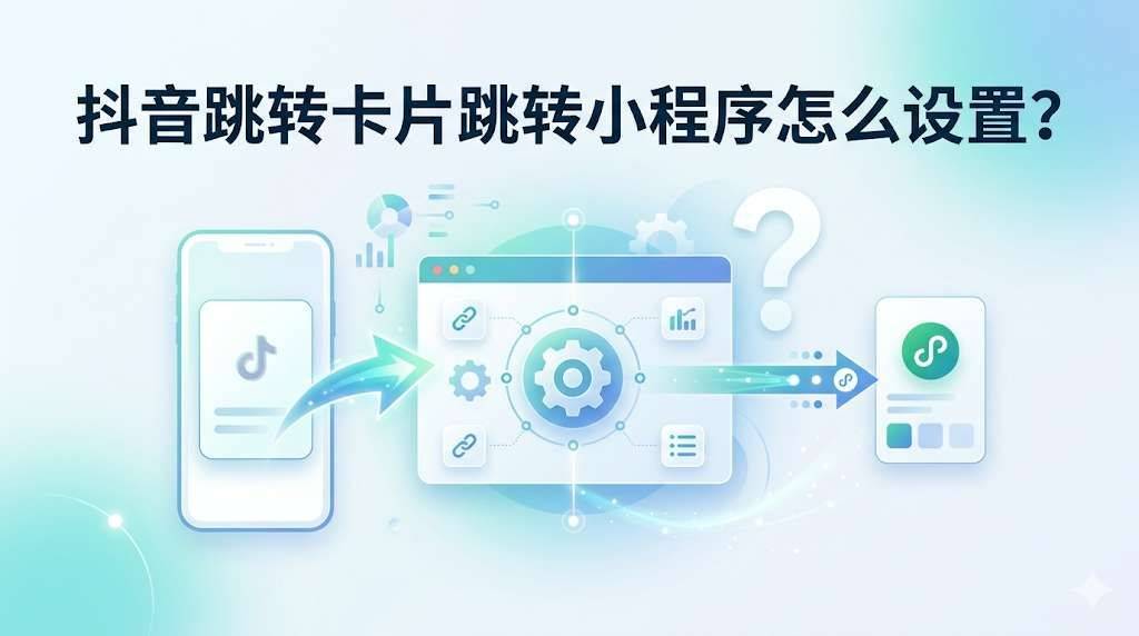 抖音跳转卡片跳转小程序怎么设置?